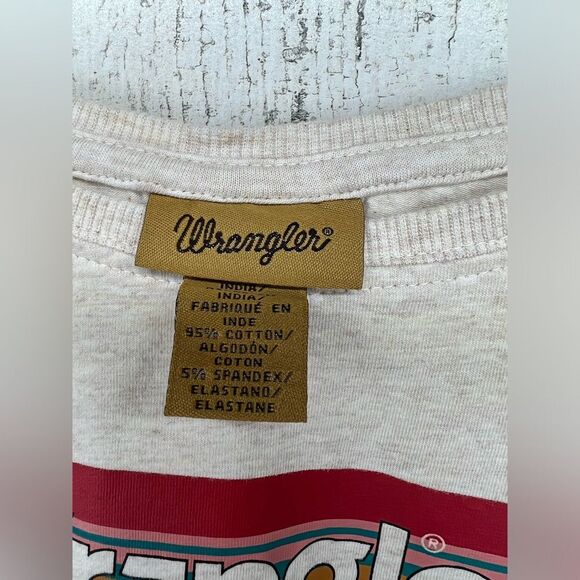 Wrangler Striped Logo Long Sleeve Graphic T Shirt Girls XL - Picture 5 of 7